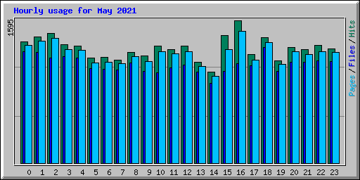 Hourly usage for May 2021