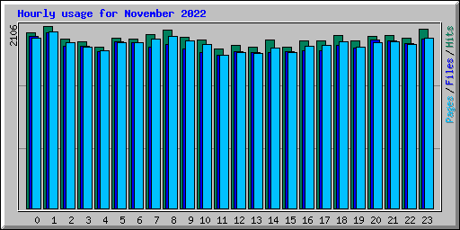 Hourly usage for November 2022